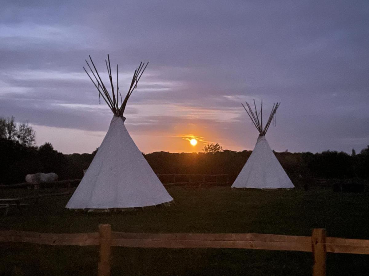 Terra-Tipike, Tipi A La Ferme Entre Terre Et Mer Trébry Exterior foto